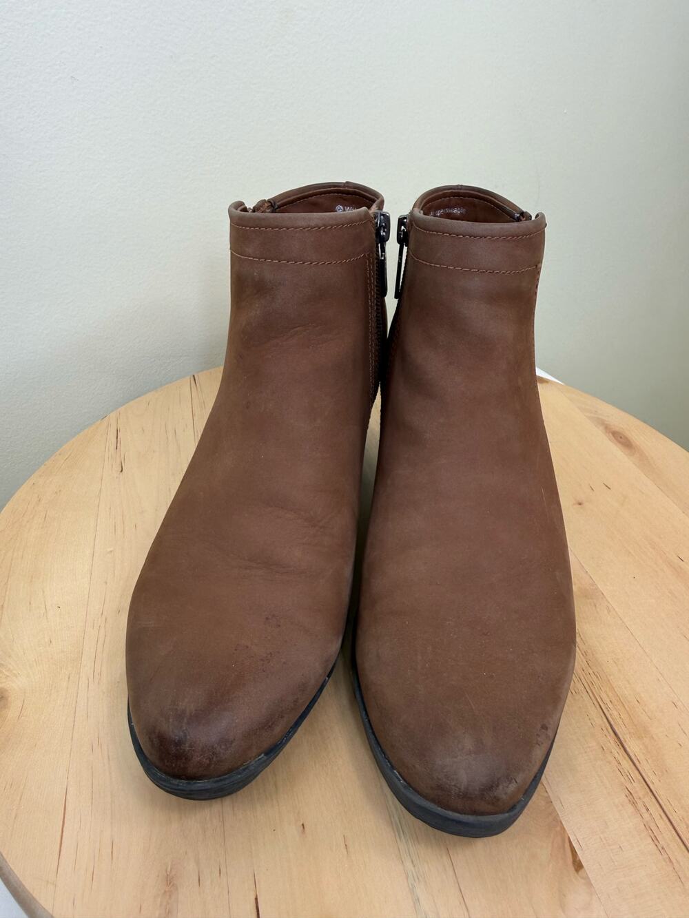 Blondo Valli Waterproof Nubuck Ankle Booties Brown Size 7